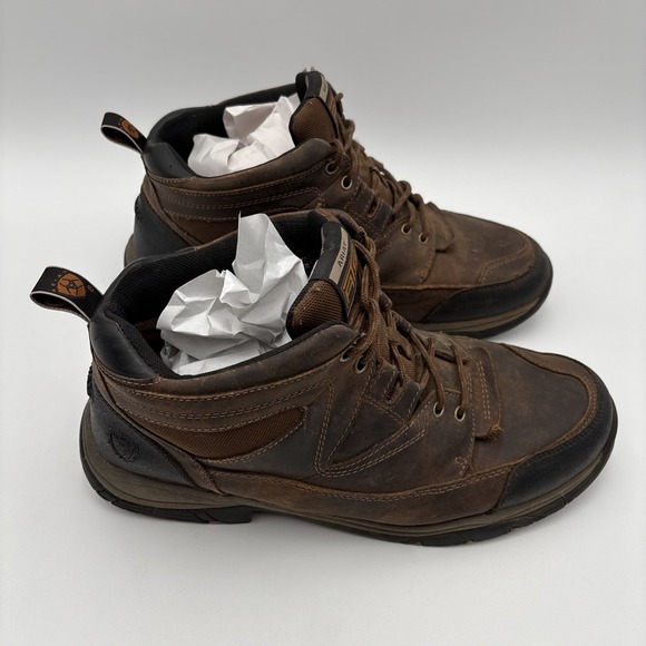 Ariat ATS Terrain Hiking Boots 10002182 Leather Men Sz 13 EE Extra Wide Brown - Picture 4 of 11